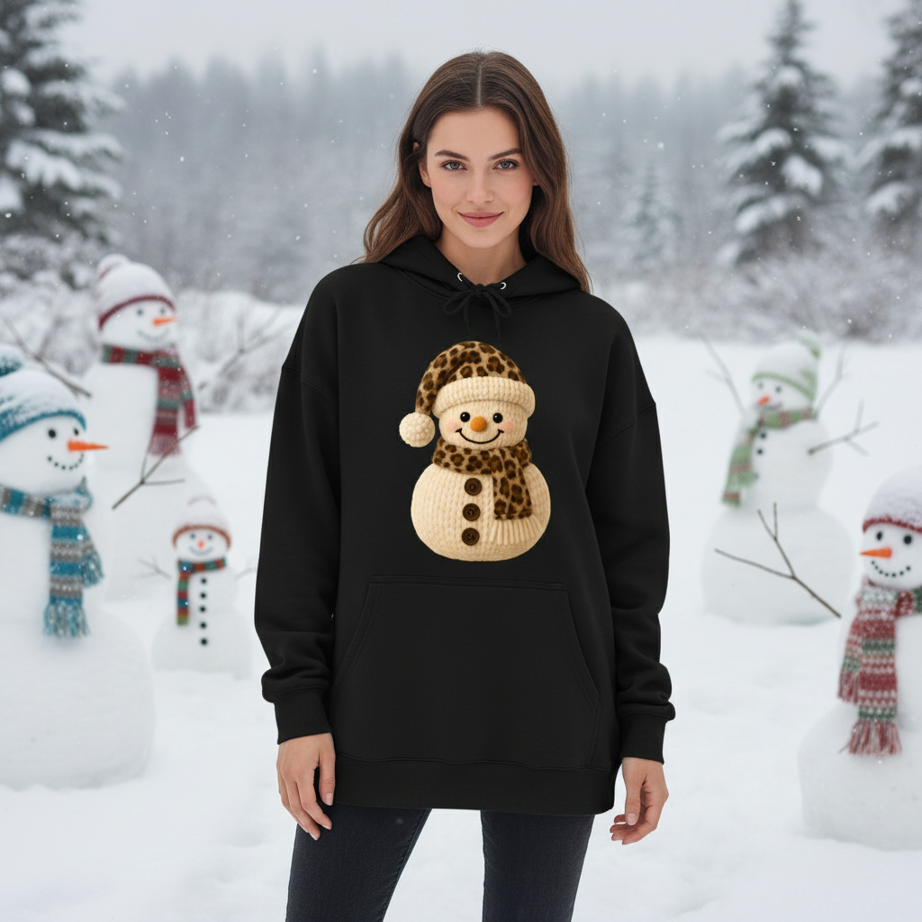 Faux Crochet Snowman Sweatshirt and Tee