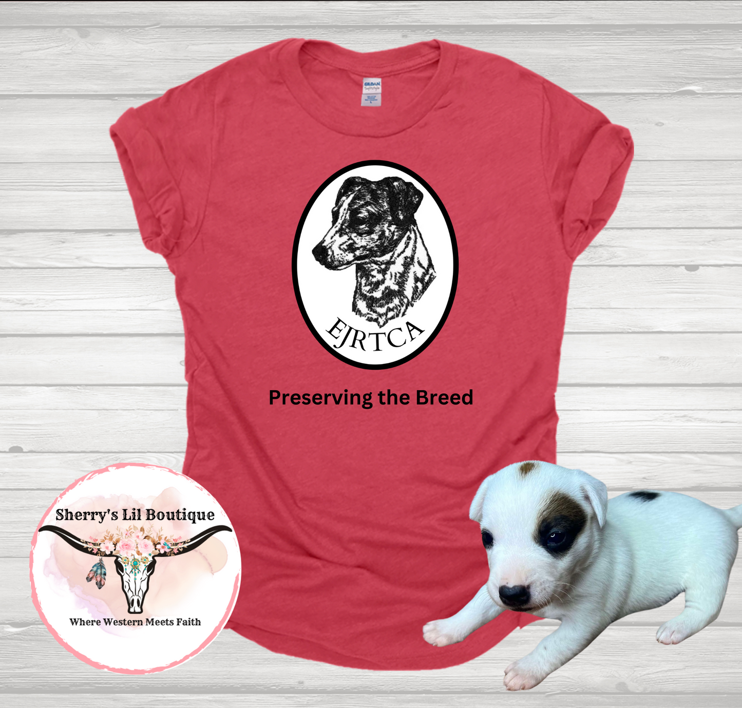 EJRTCA Logo DTF Print T-Shirt - Multiple Colors (Black, White, Red, Blue, Pink, Orchid)