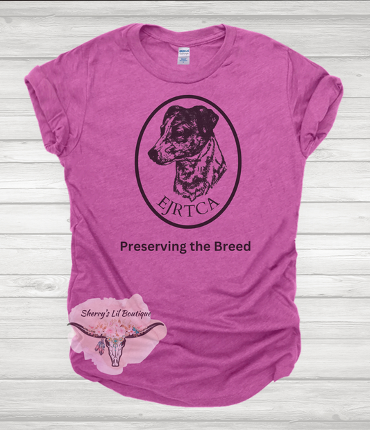 Orchid short sleeve shirt with EJRTCA Graphic Design - sublimation