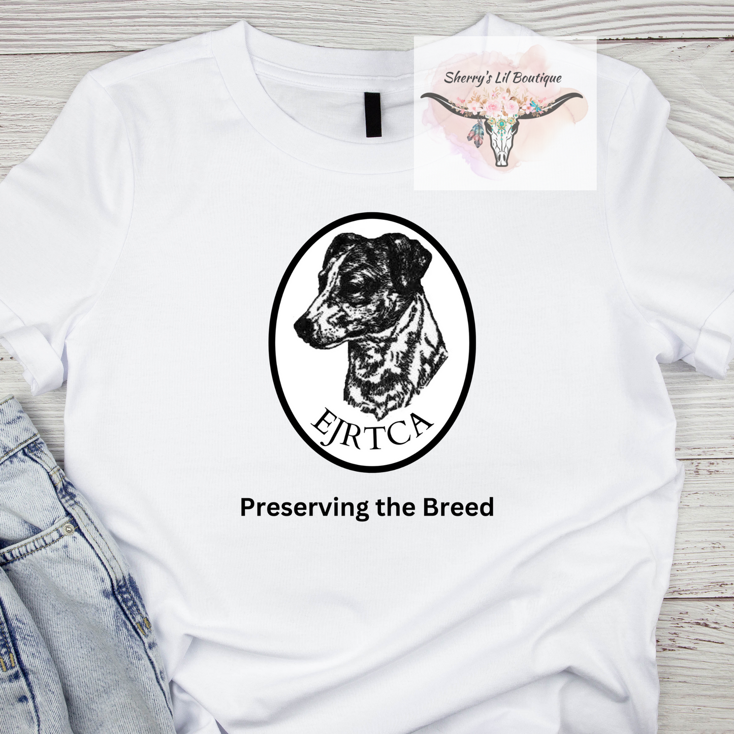 EJRTCA Logo DTF Print T-Shirt - Multiple Colors (Black, White, Red, Blue, Pink, Orchid)